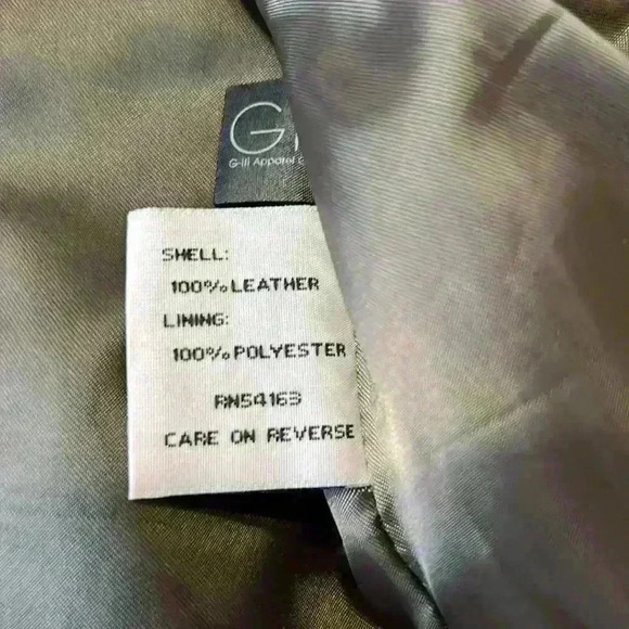 Kenneth Cole 100% leather brown jacket. Women’s size‎ large - Picture 8 of 14